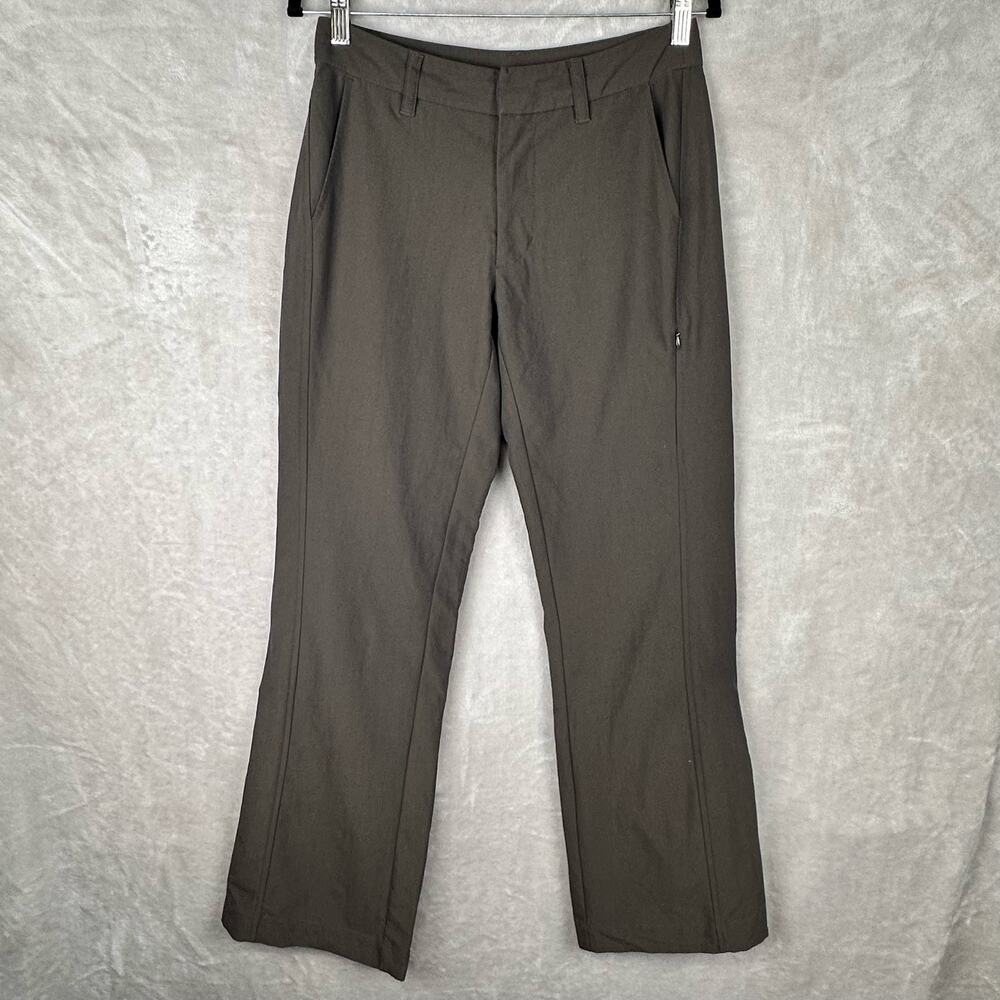 Patagonia Pants Womens 6 Green Nylon Stretch Flare Trouser Hiking Outdoors